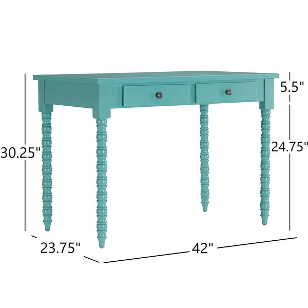 Lyndale 2-Drawer Helix Legs Office Desk by iNSPIRE Q Bold