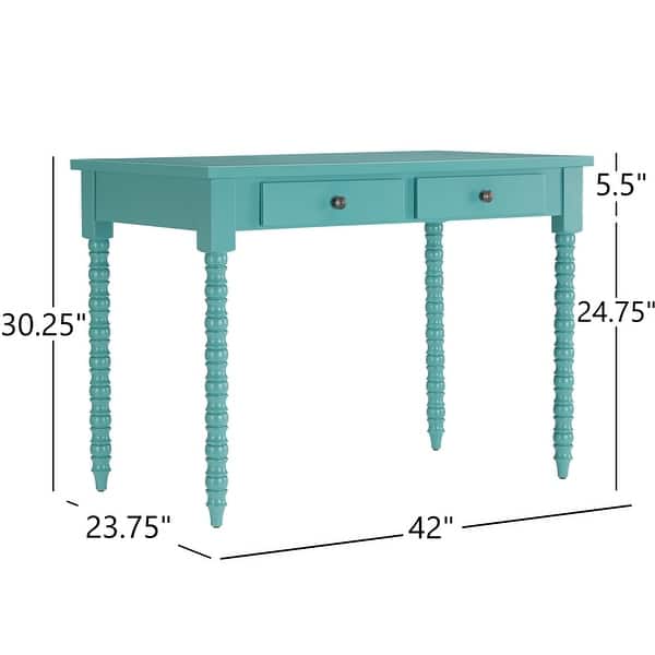 Lyndale 2-Drawer Helix Legs Office Desk by iNSPIRE Q Bold