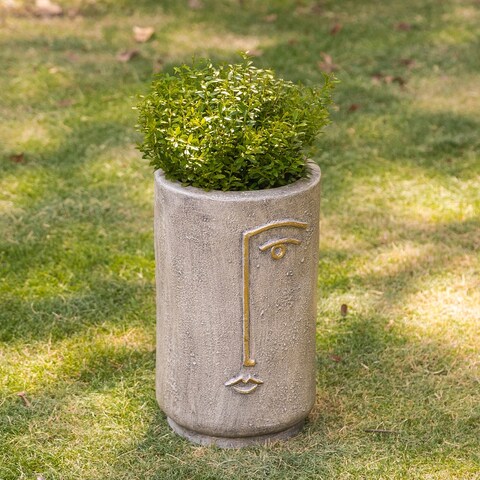 Adeco Flower Pots Face Head Planter for Outdoor Indoor