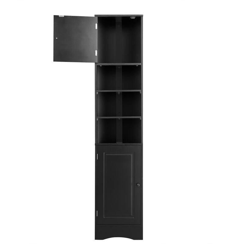 Corner Bathroom Storage Cabinet with Two Doors