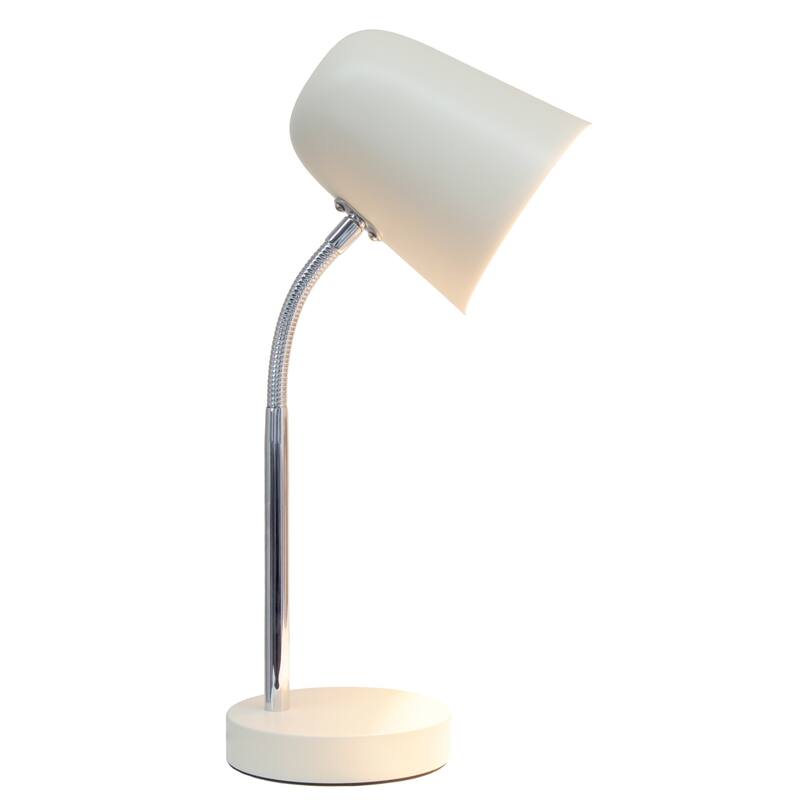 Gooseneck Desk Lamp with Adjustment Shade - 15.25" - Cream