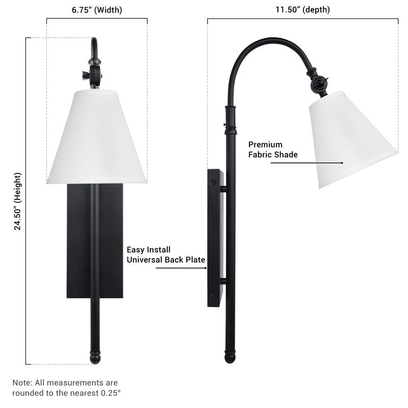 Brio Lighting Danica - 1 Light Dimmable Wall Sconce