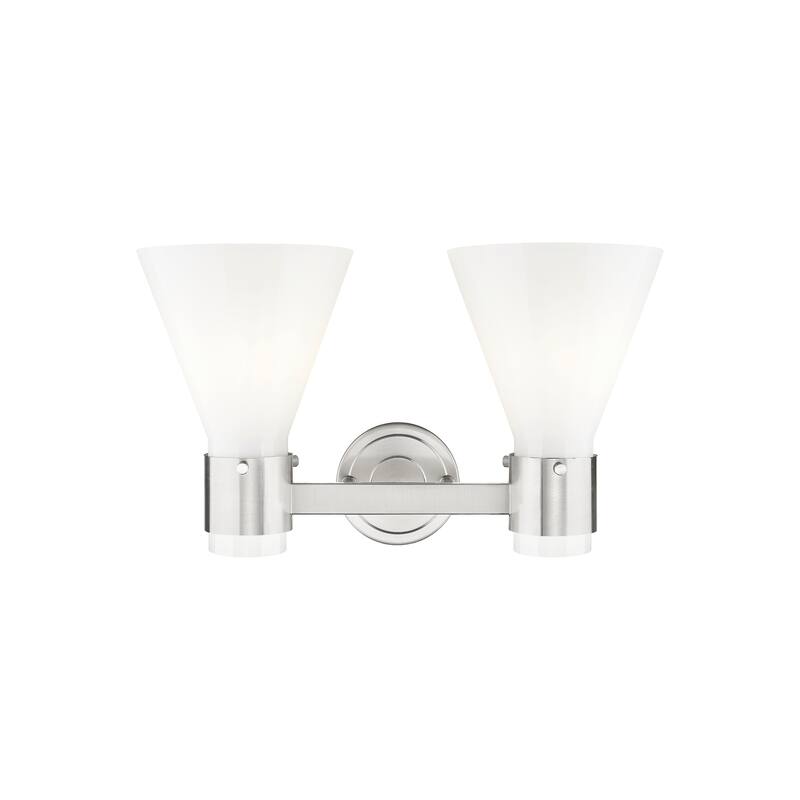 Innovations Lighting Downtown Urban - Lawton Cone - 2 Light 16" Wall-Mounted Bath Vanity Light