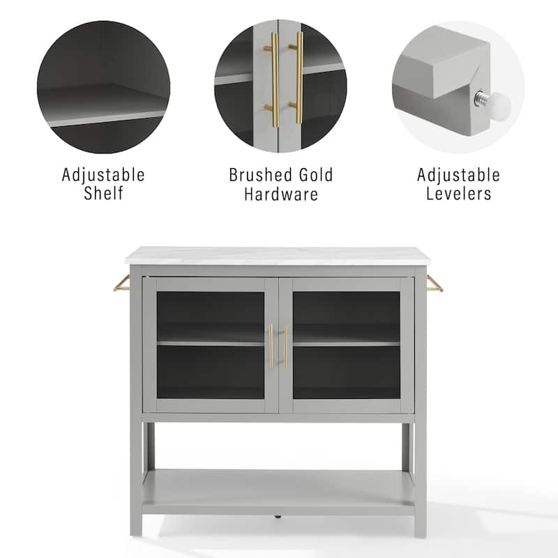 Crosley Katrina Kitchen Island - N/A