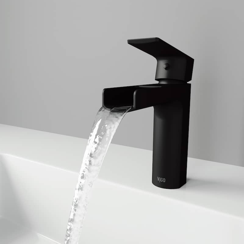 VIGO Ileana 7" H Single Handle Single Hole Bathroom Faucet