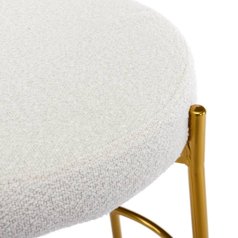 Counter Height Bar Stools Set of 2 Modern Armless Chairs