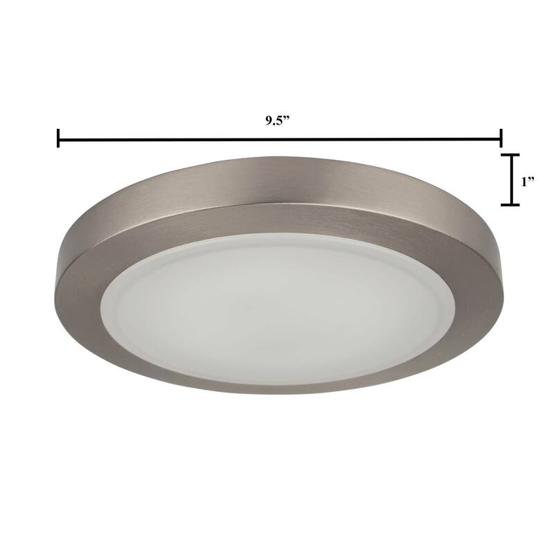 LED Flush Mount Ceiling light 9.5"W x 1.25"H
