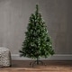 preview thumbnail 9 of 19, 4.5-ft Spruce Pre-Lit or Unlit Artificial Christmas Tree with Glitter Branches Red Berries Pinecones by Christopher Knight Home