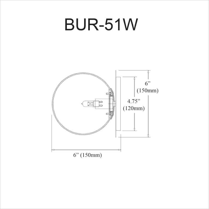 Southwestern Wall Sconce - Clear Glass Incandescent Lighting - Home Accent Fixture - 6