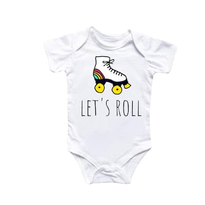 Roller Skates - Baby Boy Girl Clothes Infant Bodysuit Funny Cute Newborn