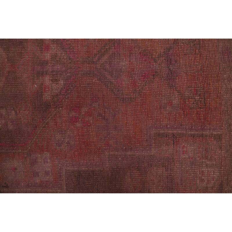 ECARPETGALLERY Hand-knotted Color Transition Dark Red Wool Rug - 4'1 x 6'3