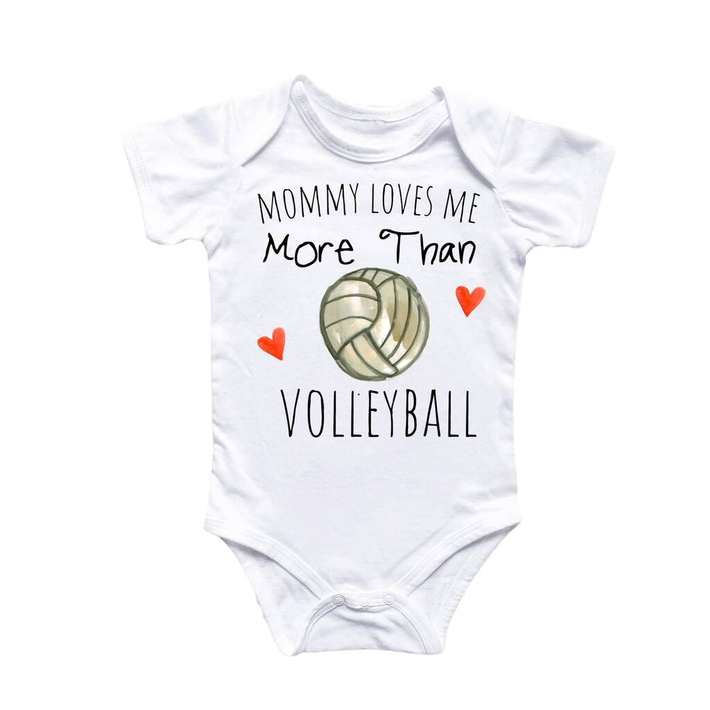 Volleyball Love - Baby Boy Girl Clothes Infant Bodysuit Funny Cute Newborn