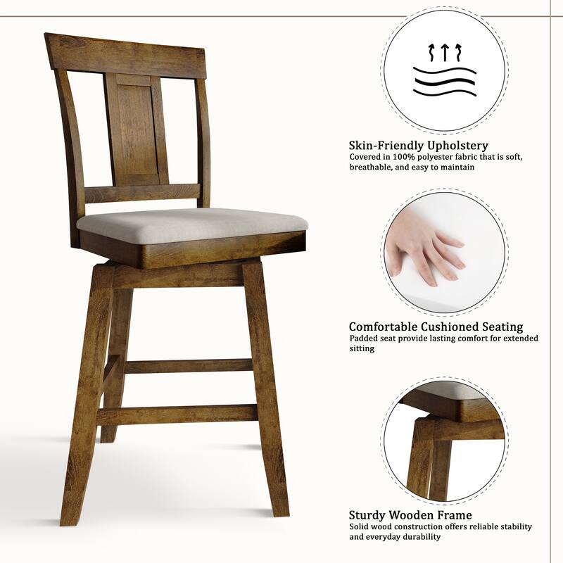 CraftPorch Luxury Swivel Counter Chair with Round Table