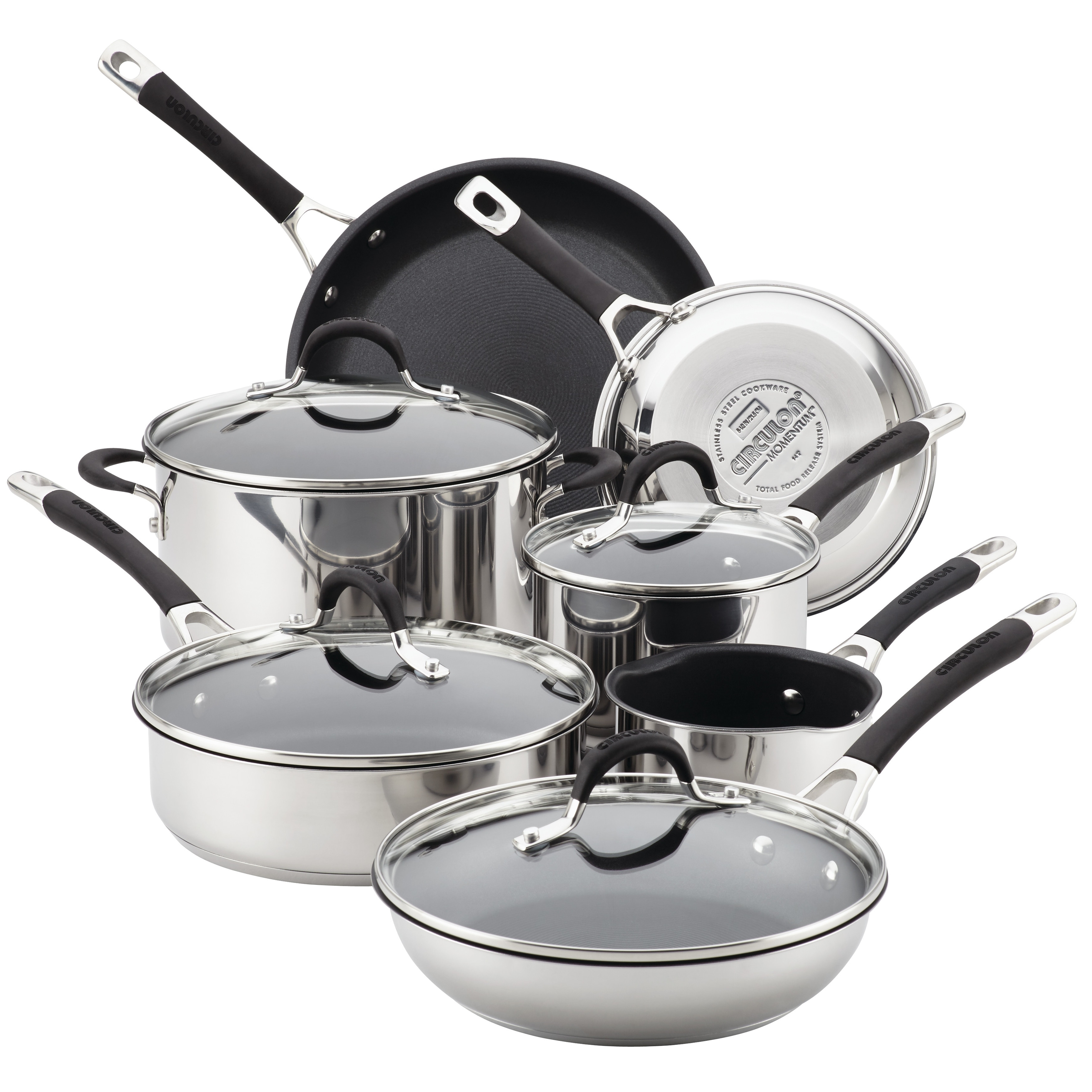 Circulon Momentum Stainless Steel Nonstick Cookware Pots and Pans