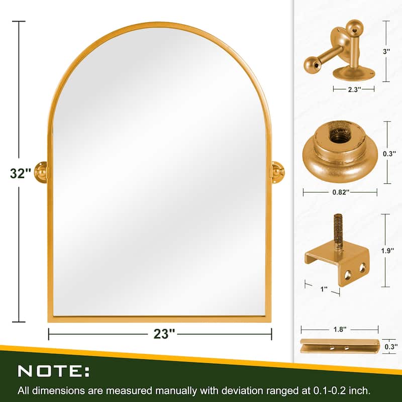 Modern Iron Wall-mount Decor Hanging Glam Mirror