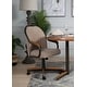 preview thumbnail 14 of 16, Casual Dining Cushion Swivel-and-Tilt Rolling Caster Chair Beige