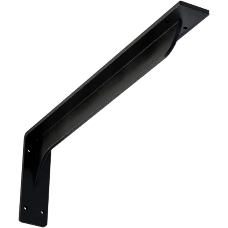 Embrey Steel Bracket - 2"W x 20"D x 6 1/2"H - Powder Coated Black