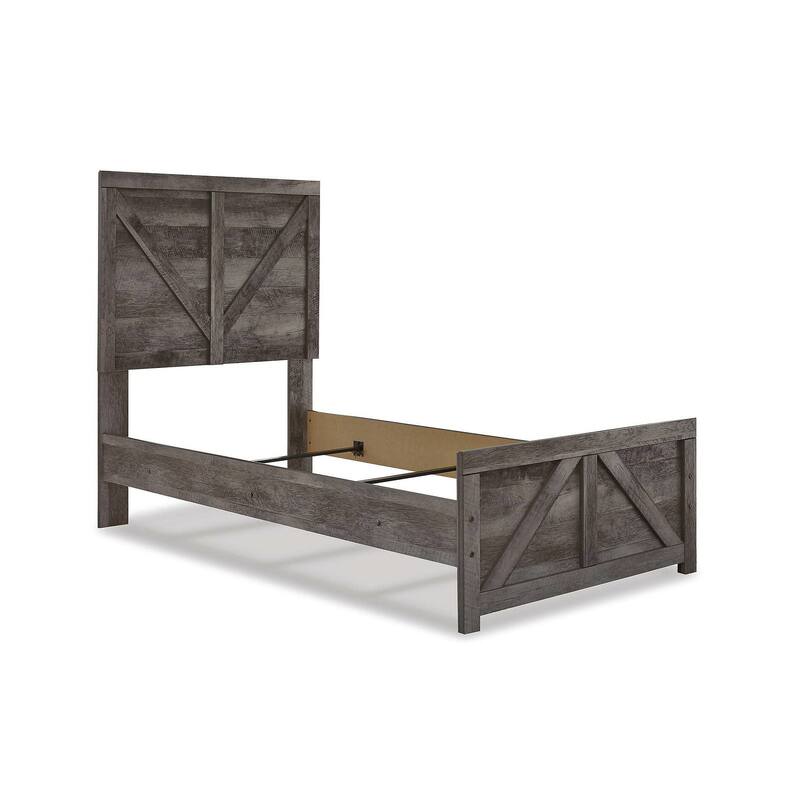 Wynnlow Twin Crossbuck Panel Bed
