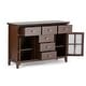 preview thumbnail 31 of 35, WYNDENHALL Stratford SOLID WOOD 54 inch Wide Transitional Sideboard Buffet Credenza - 54 inch Wide