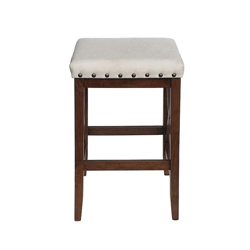 Saddle barstool set of 2