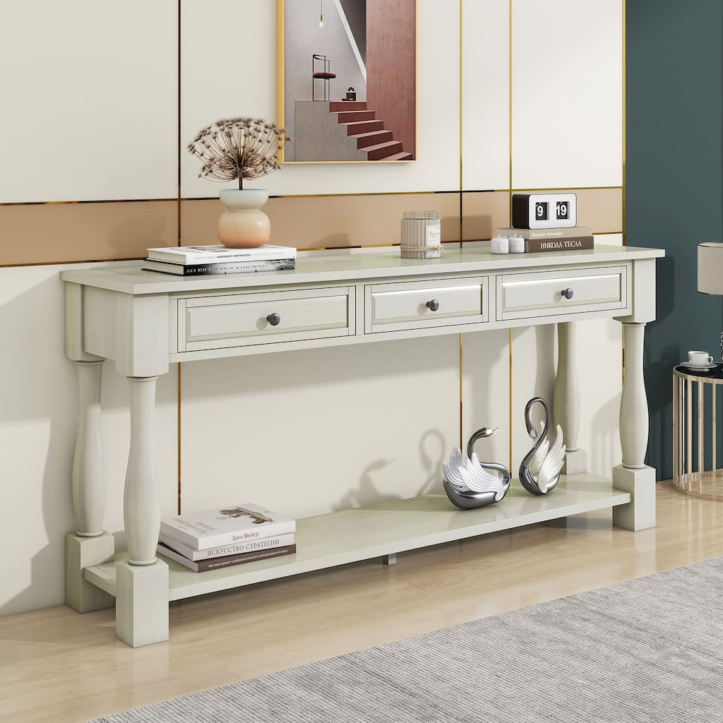 Console Table with Drawer Office Table Storage Table