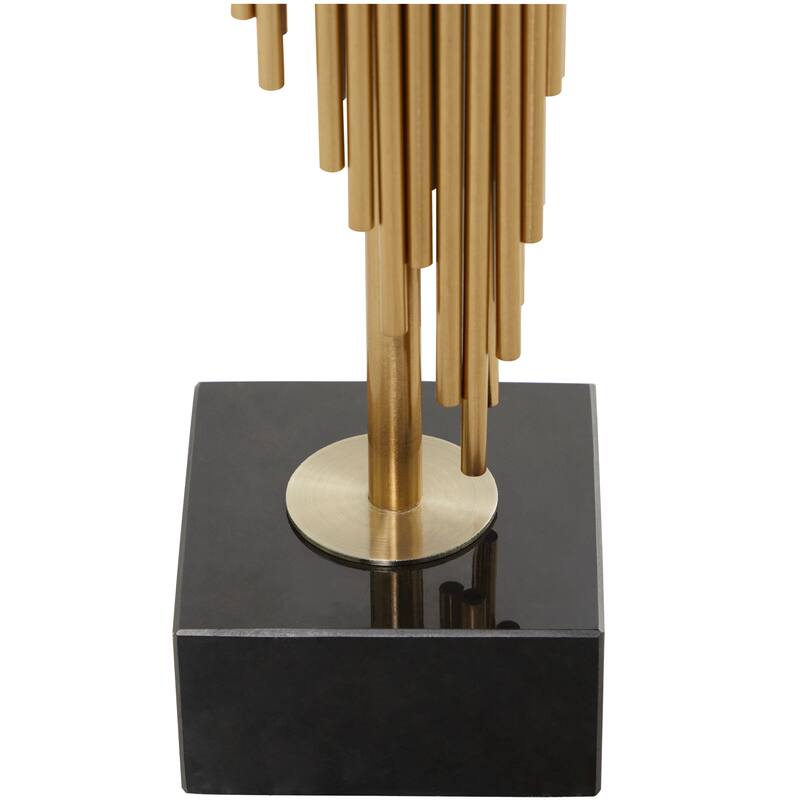 Gold Stainless Steel Candle Holder (Set of 2)