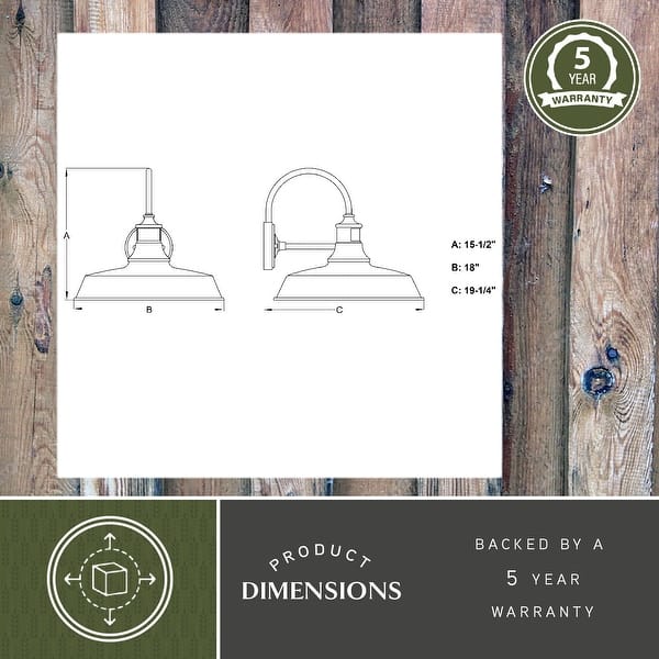 dimension image slide 0 of 2, Dorado Bronze Motion Sensor Dusk to Dawn Farmhouse Barn Dark Sky Outdoor Wall Light