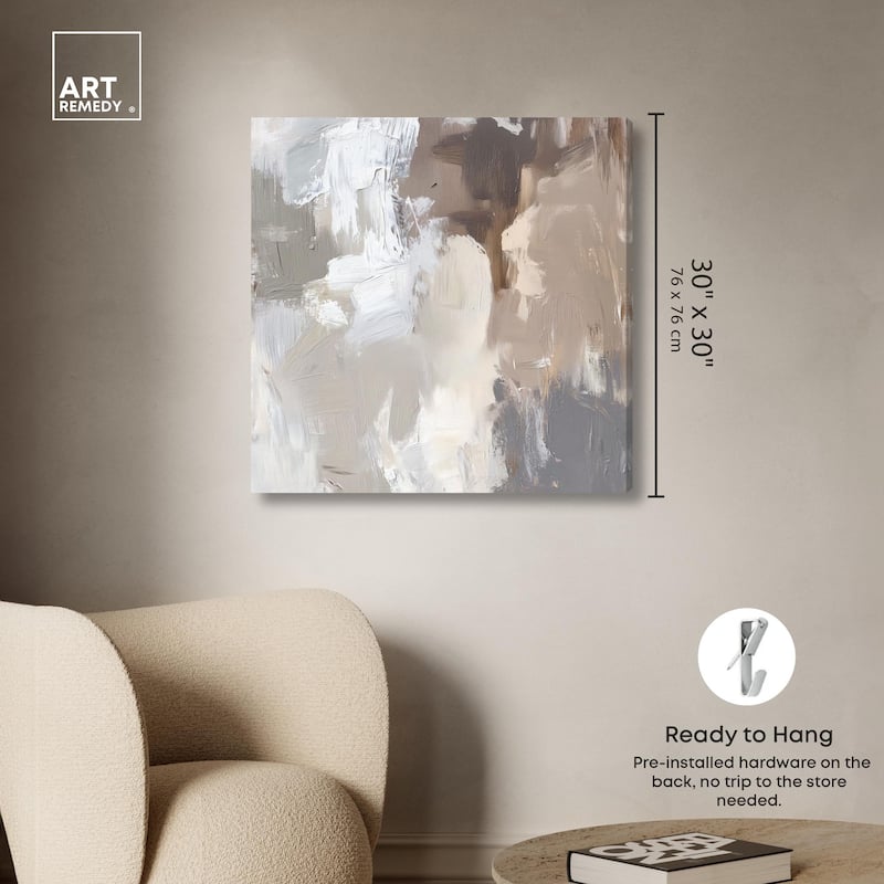 Faded Textured I Canvas by Art Remedy, Gallery Wrapped