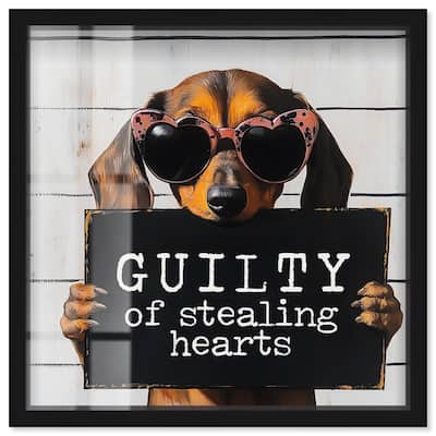 Guilty of Stealing Hearts Shadowbox by Art Remedy
