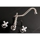preview thumbnail 42 of 43, Heritage 3-Hole Wall Mount Roman Tub Faucet in Polished Brass