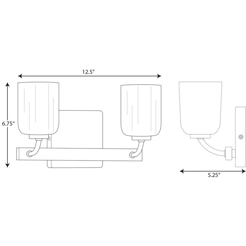 Progress Lighting Moore 2 Light 13" Wide Bathroom Vanity Light