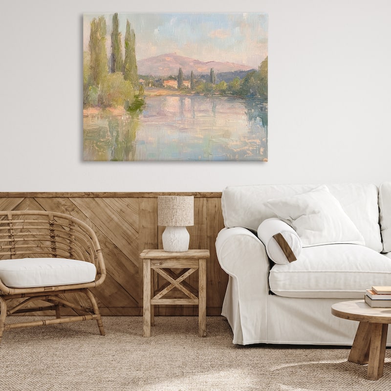 Stupell Place By The Lake Canvas Wall Art Design By Petal Prints Design