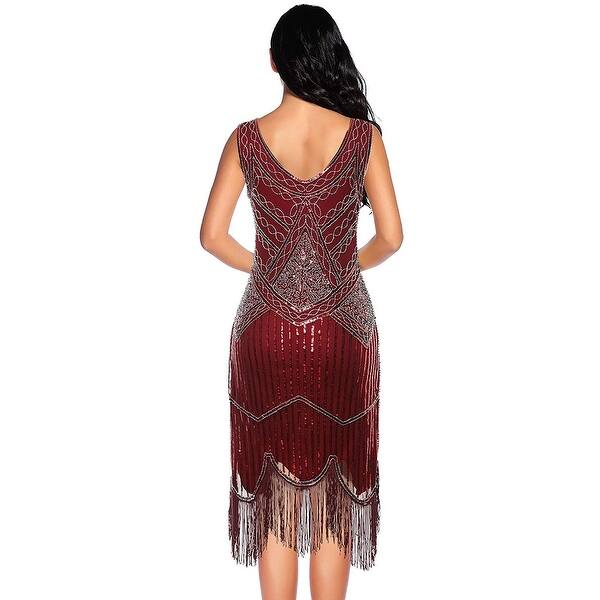 Shop Women S Vintage 1923s Fringed Gatsby Sequin Beaded Tassels