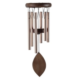 Q-Max 20" Long Wooden Top Wind Chime with Copper Tube