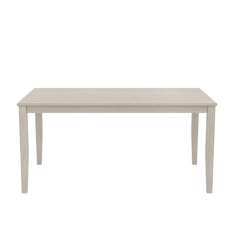 Javlergo 67 Inch Modern Wood Dining Table, Solid Wood Rectangular Dining Table for Kitchen