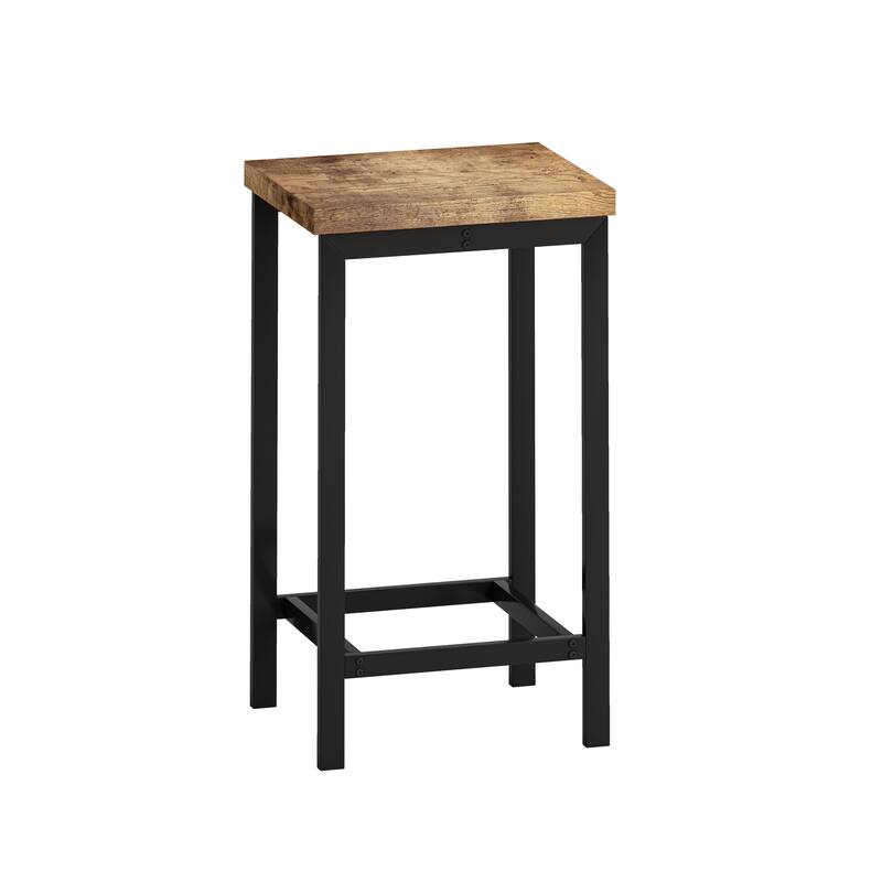 Simple Sofa Side Table and Chair Set with Metal Frame, Backless Dining Chairs, Home Office Desk Writing Desk