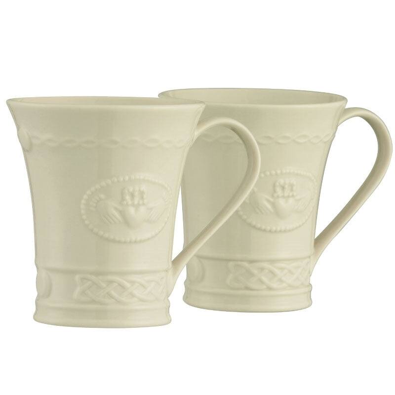 Claddagh Mug Pair - Ivory