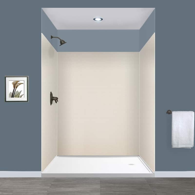 Transolid EWK606072 Expressions 60" W x 60" D x 72" H Three Panel