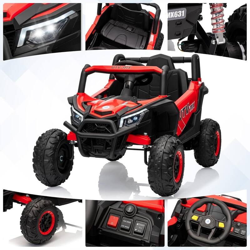 12V UTV Truck Kids Ride On Car, Switchable,Electric Vehicle with Remote