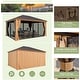 preview thumbnail 128 of 129, Outdoor Hardtop Gazebo Pergola w Galvanized Steel Roof and Aluminum Frame, Prime Curtains and nettings include