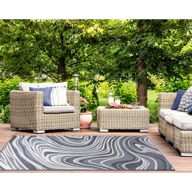 Liora Manne Malibu Waves Indoor/Outdoor Rug