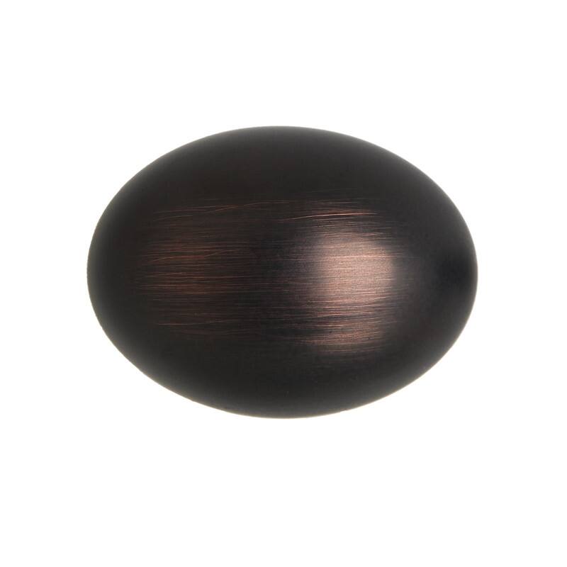 Utopia Alley Danbury Oval Cabinet Ring Pull Knob - Vintage Cabinet Hardware with Hand Finished Oil Rubbed Bronze, 1.3"