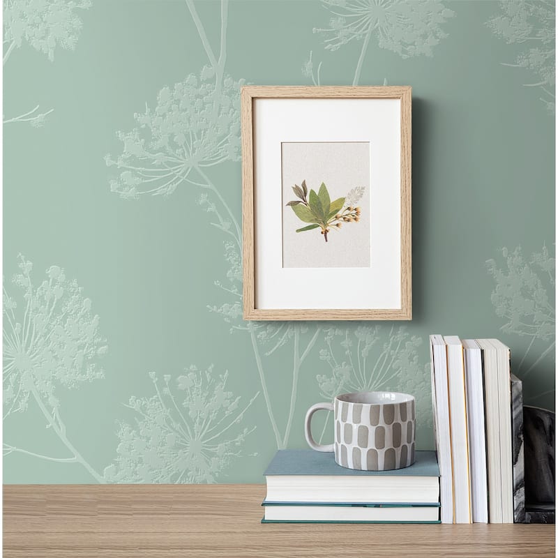 Seabrook Designs Off-White Dandelion Fields Paintable Unpasted Wallpaper - 20.9 in. W x 33 ft. L