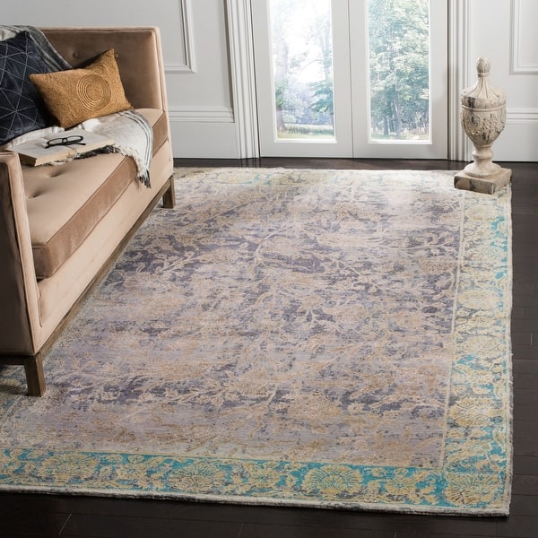 slide 2 of 7, SAFAVIEH Couture Hand-knotted Centennial Lorna Modern Abstract Silk Rug