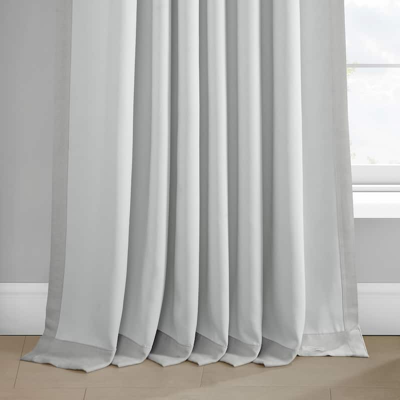 Exclusive Fabrics Faux Linen Room Darkening Curtain (1 Panel)