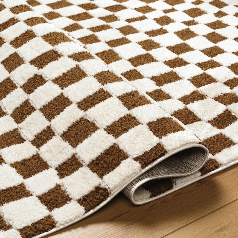 Artistic Weavers Freud Optical Illusion Checkered Area Rug