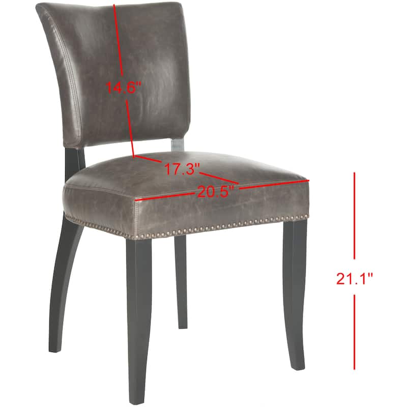SAFAVIEH Eluned Antique Brown Dining Chair (Set of 2) - 21"W x 24"D x 36"H