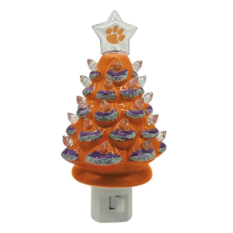6.5" Clemson Xmas Tree Nite Lite