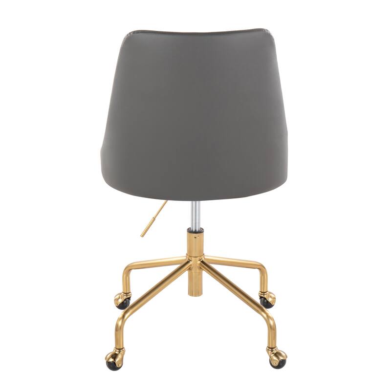 Silver Orchid Ockelbo Adjustable Office Chair with 4-Star Caster Base