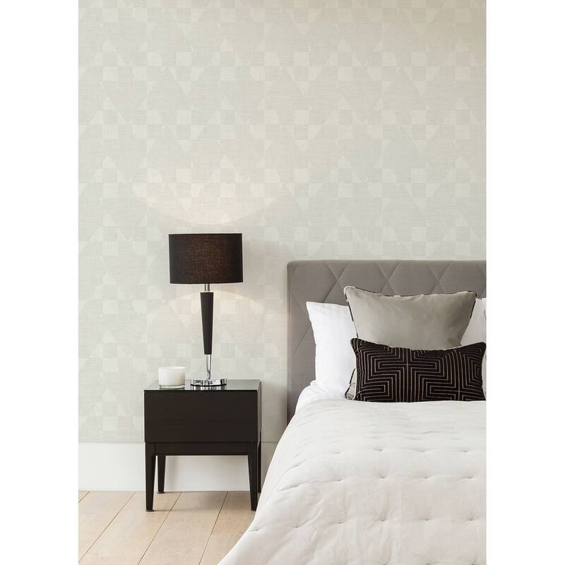 Advantage Wegener Champagne Geometric Wallpaper
